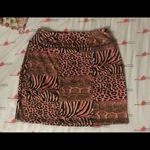 Hot Lava Animal Print Skort